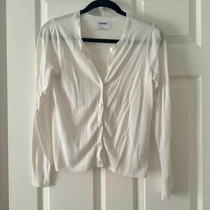 Old Navy White Cardigan